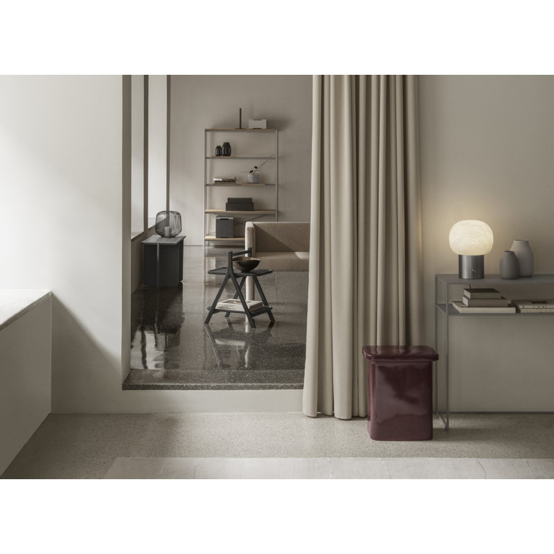 ENGAWA Black Oak Stool, Black