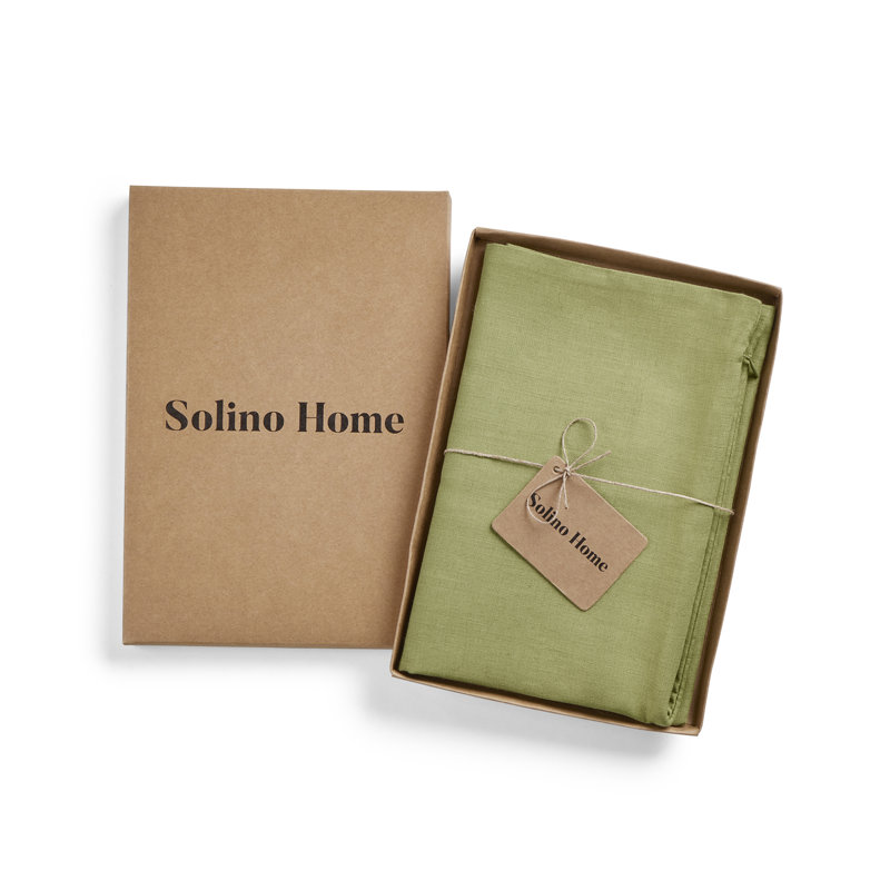 Montauk - 100% Pure Linen Pillow Cover, Moss Green