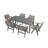 A Wooden-Textured Imitation Wood Dining Table, Simple Yet With A High Quality Feel. It Has A Small Tabletop And Is For Outdoor Picnics. Charcoal Gray, 68.9 Inches.-1582529834