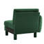 Avec coussin, 1, courbure de style moderne, cadre, tissu bouclé doux, matériau respirant, rembourrage en mousse dense pour la détente au salon 1 pieds cylindriques, support en bois, confort du salon