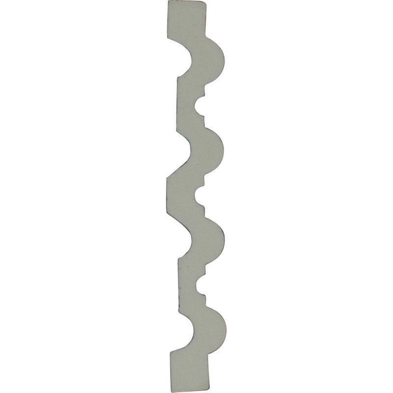 94.5" White Polyurethane Fluted Crown Molding