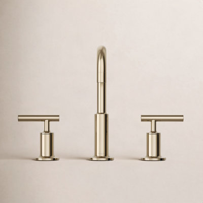 Purist Low-Handle Widespread Bathroom Faucet