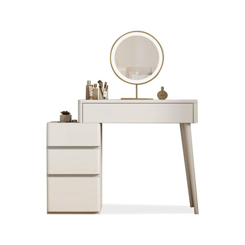 Makeup Vanity with Light mirror,5 drawers