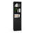 71" Tall Narrow Bookcase with Drawer & Door, 5-Tier Adjustable Shelf Storage Cabinet-1125697505