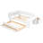 Full Size Daybed With Storage Shelves,Drawers,Trundle,Charging Station,LED Light,Desk And Cabinet-777738598