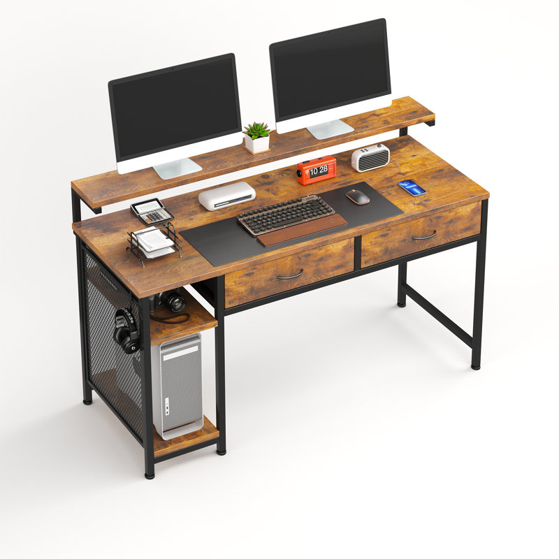 Shareny Metal Base Computer Desk