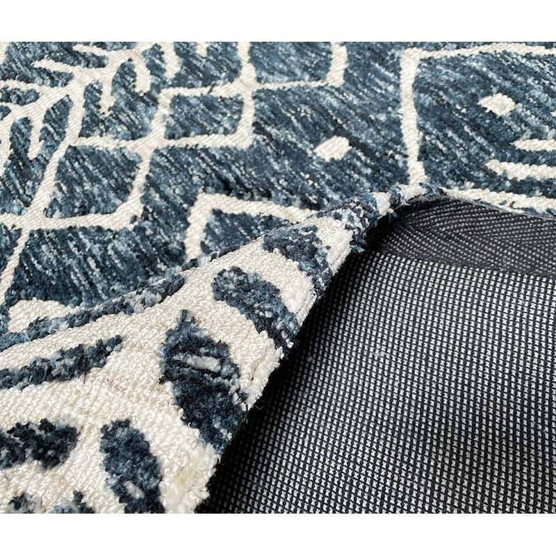 Tapis 5 pi 3 po x 7 pi 6 po ivoire, crème, beige, bohème, tribal, fait à la main