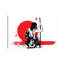 Trash Polka - Female Samurai by Nicklas Gustafsson - Wrapped Canvas Painting-1829768171