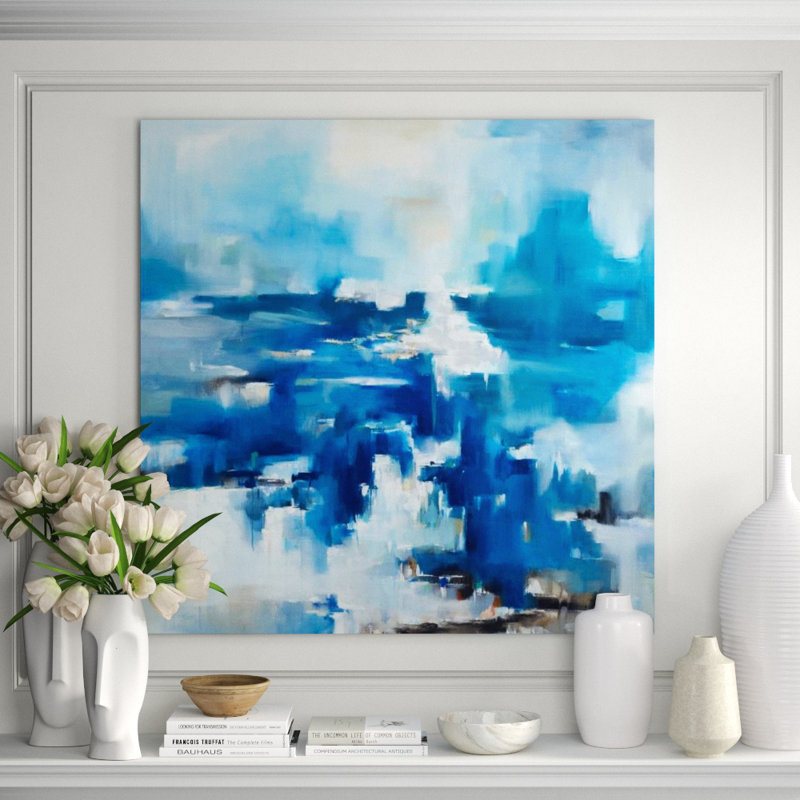 Deep Ocean Painting by Sara Brown, Plexi, 40" H x 40" W