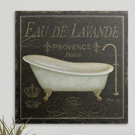 Impression de luxe «Bain De Luxe I» par Daphne Brissonnet, H 16 po x l 16 po x P 1,5 po, Toile