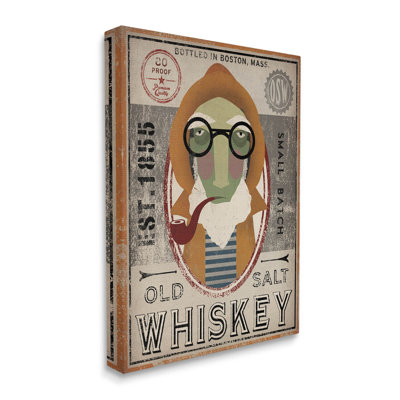 «Vintage Whiskey Logo», impression sur toile tendue