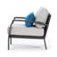 Fauteuils club Azira - gris tourterelle