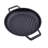 Victoria Cast Iron 10 in. Grill Pan with Double Loop Handles, Seasoned