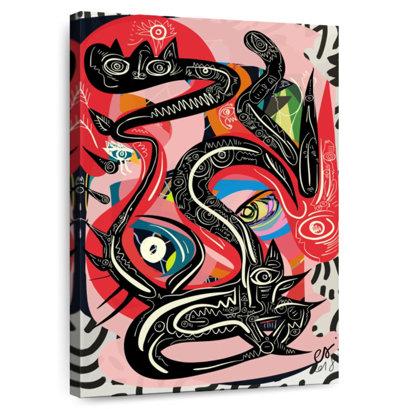 Kelan Graffiti mystique serpent, H 24 po x l 16 po