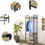 Monarrez 56cm Industrial Pipe Clothing Rack-900544799