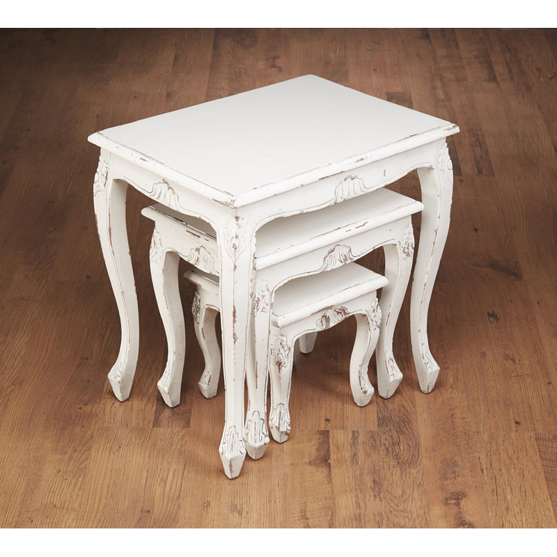 Hamden 3-Piece Nesting Tables Set, White