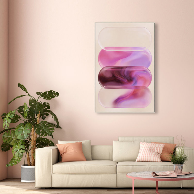 Clear Rose Print by Oliver Gal, 16"H x 11"W, Silver Floater Frame