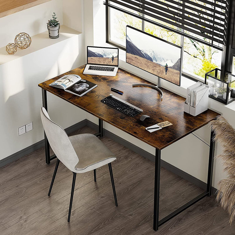 Bureau Azariea, H 29 po x l 47 po x P 19,6 po, Chêne / Noir
