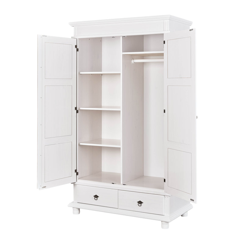 Elliott 2 Door Wardrobe, H199 x W116 x D57cm