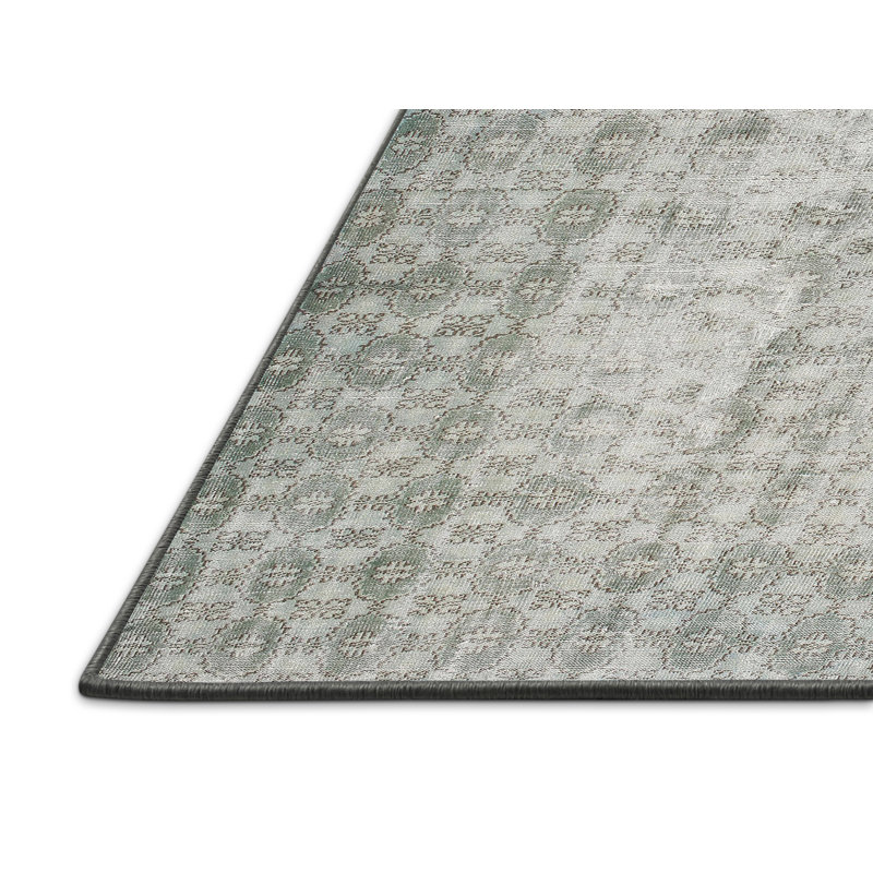 Tapis géométrique brun / orange / rouge, Rectangle 6 pi x 9 pi
