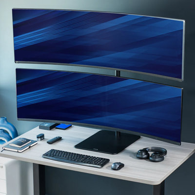 Vivo Dual Ultrawide Monitor Desk Stand, Mount For 2 Computer Screens Up To 49"