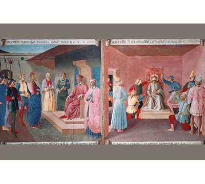 Impression d’art graphique, "the front of pilate" christ