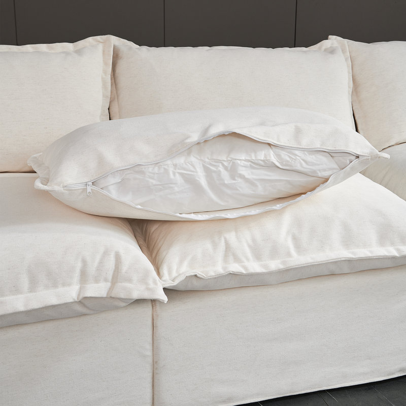 Canapé modulaire 148,8 po, Blanc