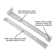 Drawer Slide Bottom Mount 3/4 Extension White Finish