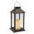 Traditional Black Solar Powered Lantern with LED Candle