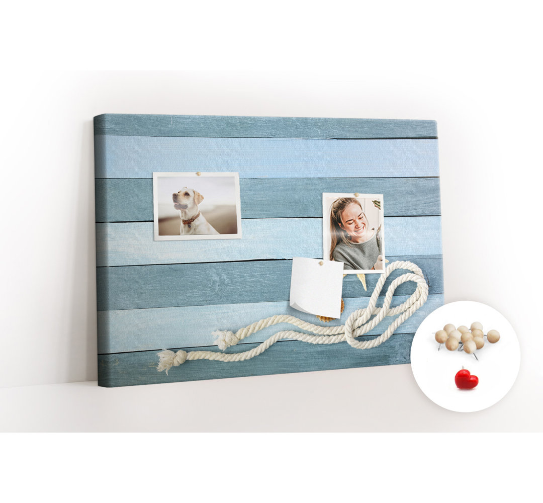 Wall Mounted bulletin board print decorative wall pin board for wall decorative corkboard Sea wood planks