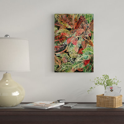 « croton botanique », impression sur toile