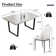 Lakishia 5-Piece Rectangular Dining Table Set with 4 Chairs for Dining Kitchen Room