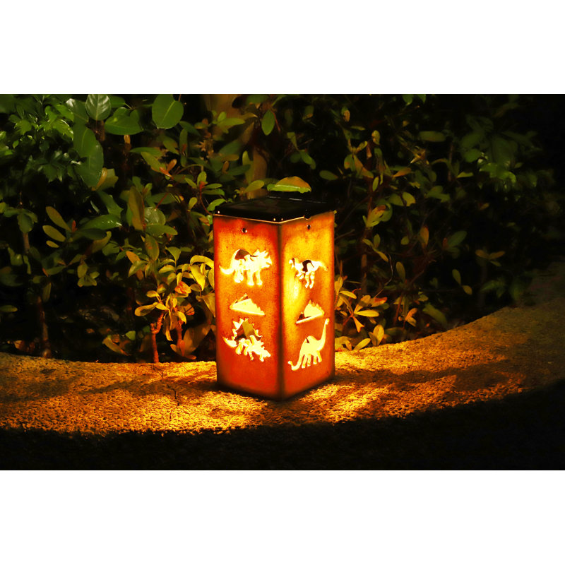 Solar Themed Silhouette Indoor/Outdoor Garden Décor Lantern, Cat