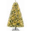 Arbre de Noël enneigé 6 pi avec 6 branches, 250 lumières pour la maison, le bureau et les fêtes, blanc chaud-42850693