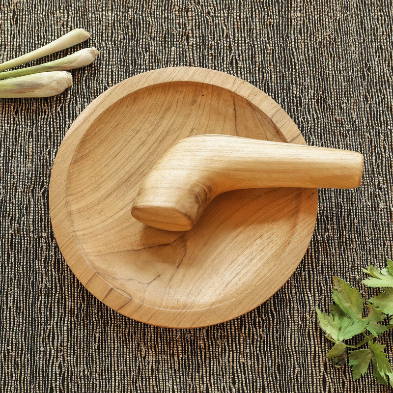 Ensemble de mortier et pilon en bois Jannifer