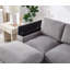 Canapé modulaire à assise profonde avec repose-pieds, revêtement en velours côtelé pour plus de confort et de polyvalence dans les salons et les bureaux-1702249940