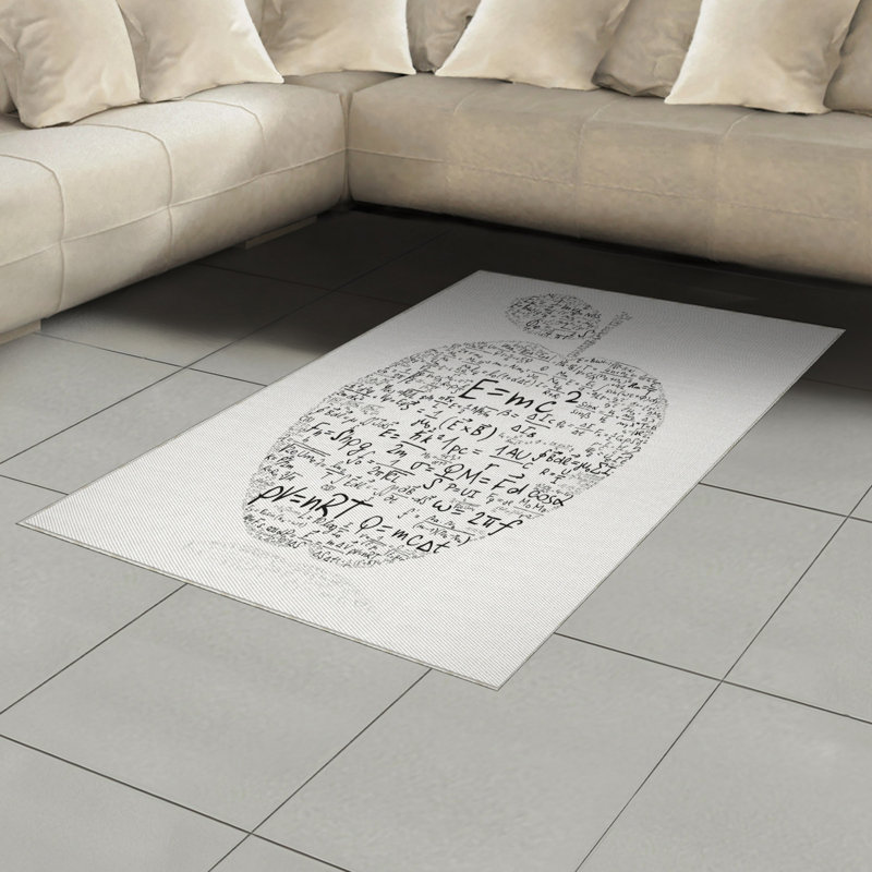 Science High Density Long Fiber Poly Threads Decorative Area Rug Carpet, Rectangle 4' x 5'8"