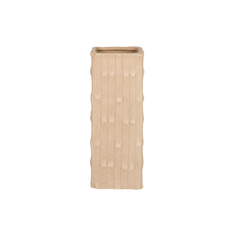 Ceramic / Porcelain Table Vase, 41cm H x 14cm W x 14cm D, Brown