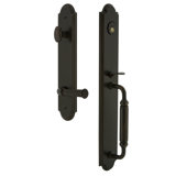 Complete Inactive Arc Dummy Handleset with Georgetown Lever and Rosette