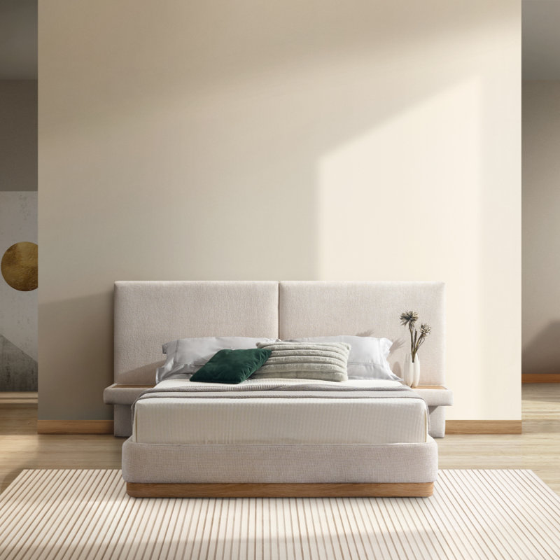 Bernathe BED WHITE, Double (4'6)