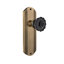 Deco Plate with Crystal Black Door Knob