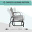 Chaise berçante d'extérieur en métal