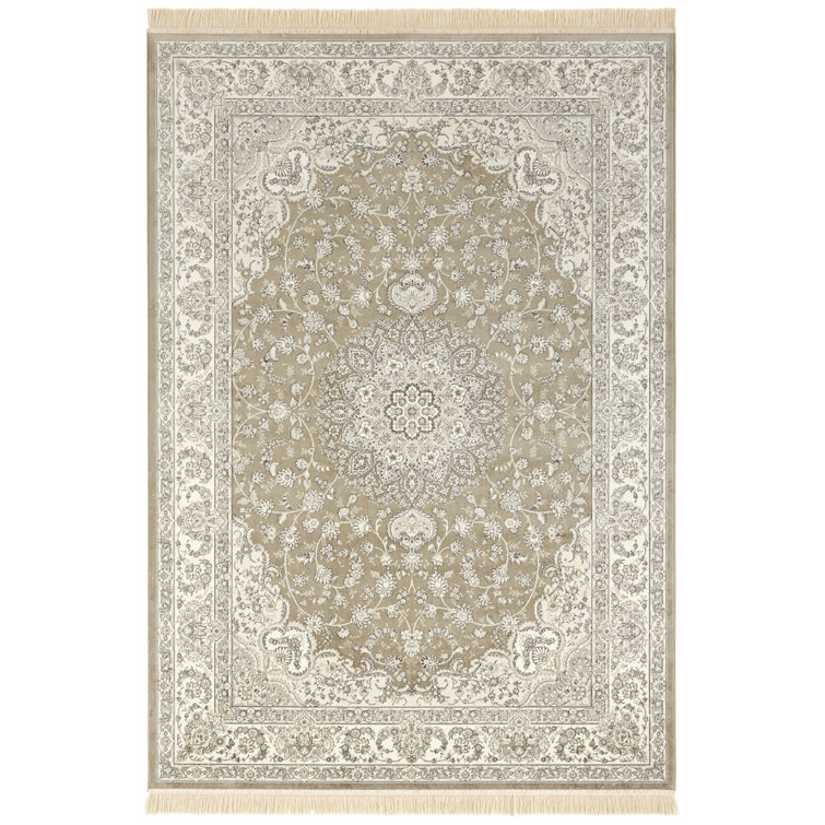 Antik Nain Tufted Olive Green/Grey Rug