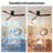 42 in. 3 - Blade Solid Wood Flush Mount Ceiling Fan with LED Light and Remote Control-1476598119-1476598138