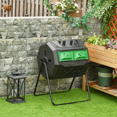 Steel, Polypropylene Plastic Tumbler Composter