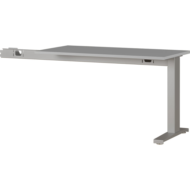 Miabella Rectangular Table Top, Light Grey/Silver