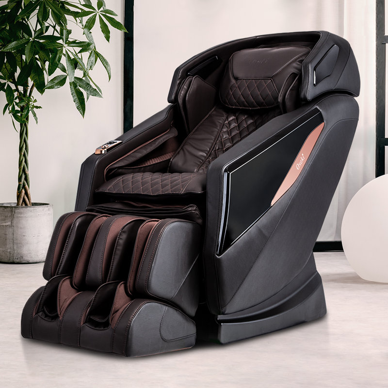 Brown Faux Leather Full Body Massage Chair