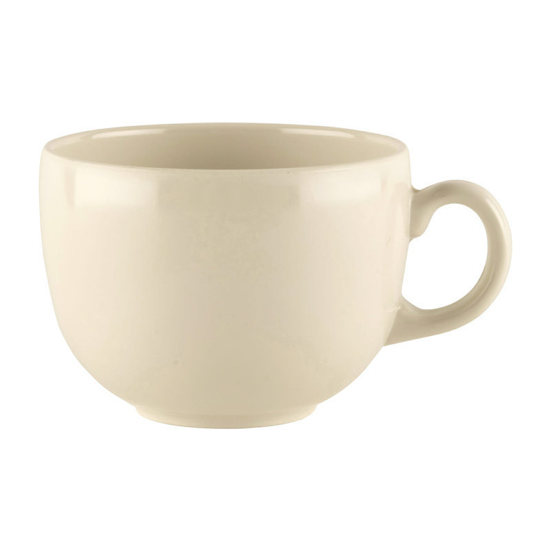 Ensemble de 12 tasses à cappuccino en mélamine résistantes aux chocs GET, 18 oz, Ivoire ivoire
