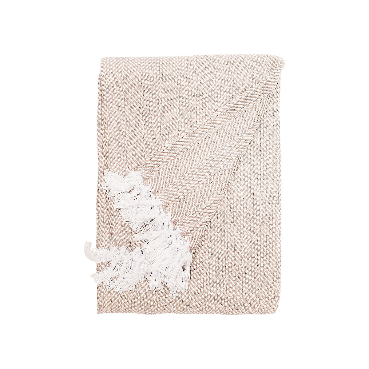 Lilith Cotton Throw Blanket, Rosewood