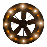 Whispering Pines Outdoor Downrod Ceiling Fan